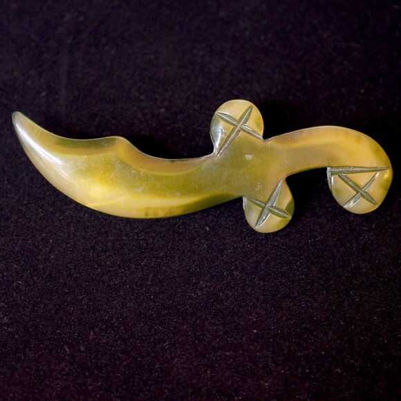 Unbranded Jewelry - Vintage Bakelite Carved Sword Brooch Pin